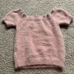 Off the shoulder sweater top